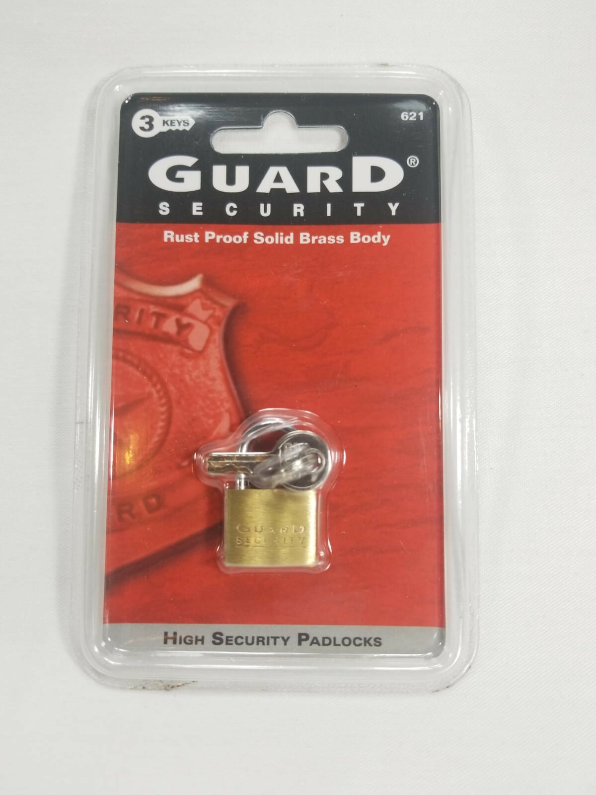 Guard-Security  High Security Padlocks 3/4" Brass  Strong Steel  /3 Keys