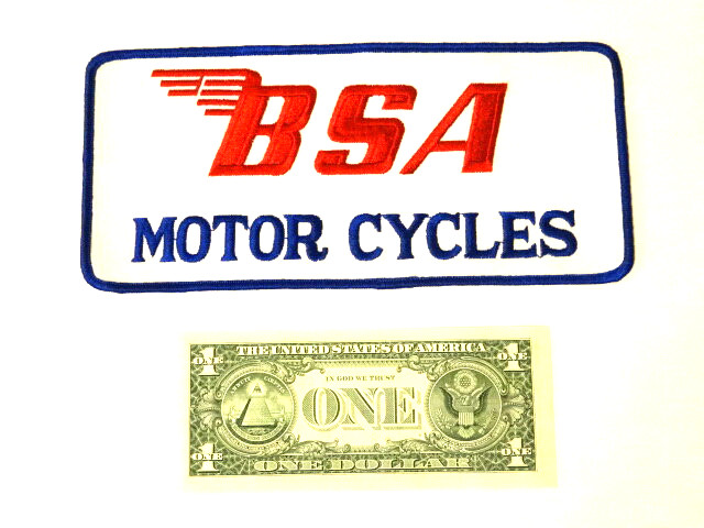 Vintage 1960s BSA MOTOR CYCLES Patch Classic Bike Biker Racing Deadstock NOS # M