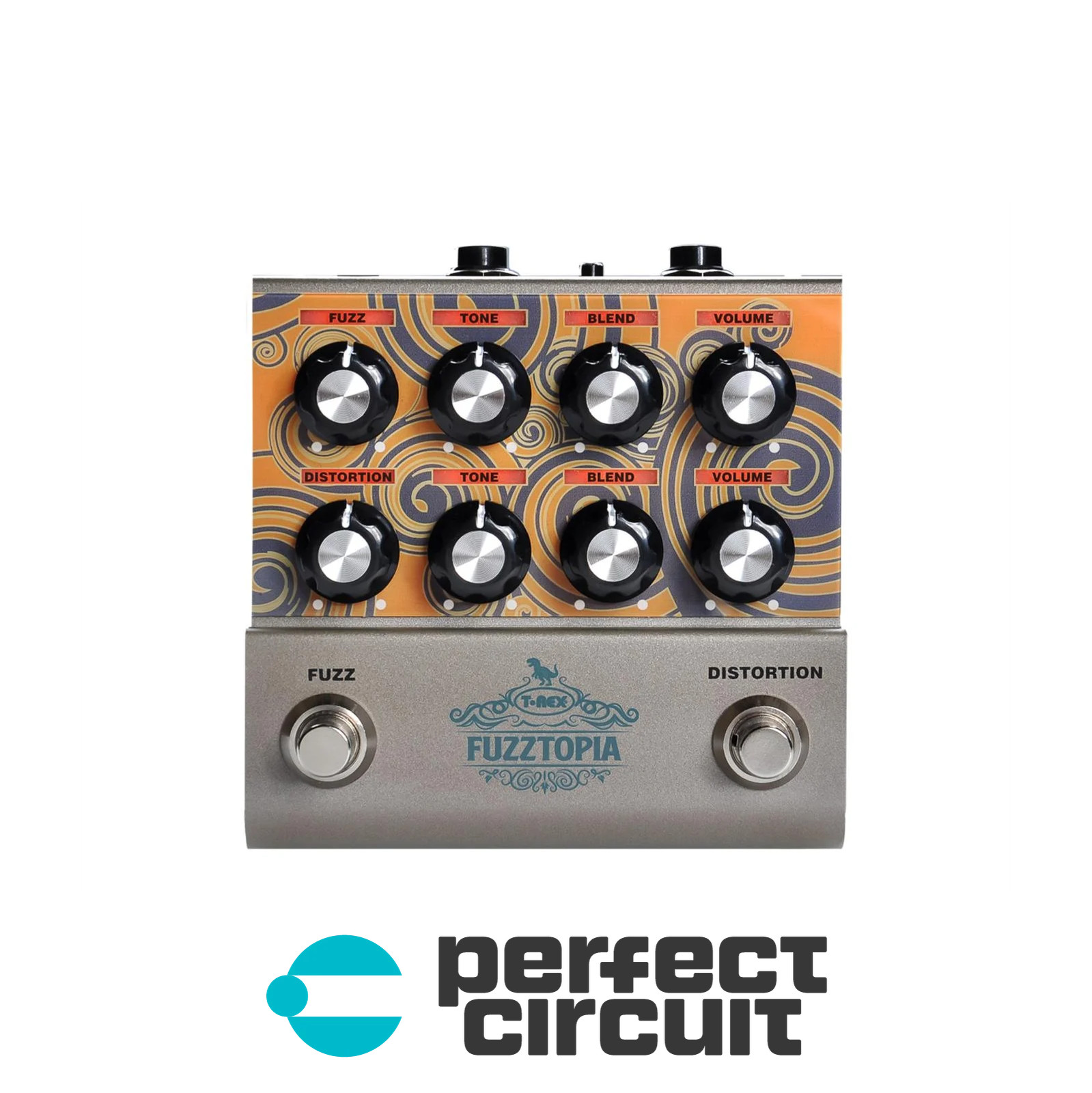 T-Rex FuzzTopia Fuzz + Distortion Pedal EFFECTS - NEW - PERFECT CIRCUIT