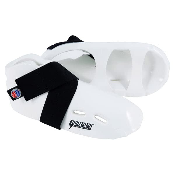 Force Lightning Kicks Sparring Shoes/Footgear - White - Size 5-6 | Large