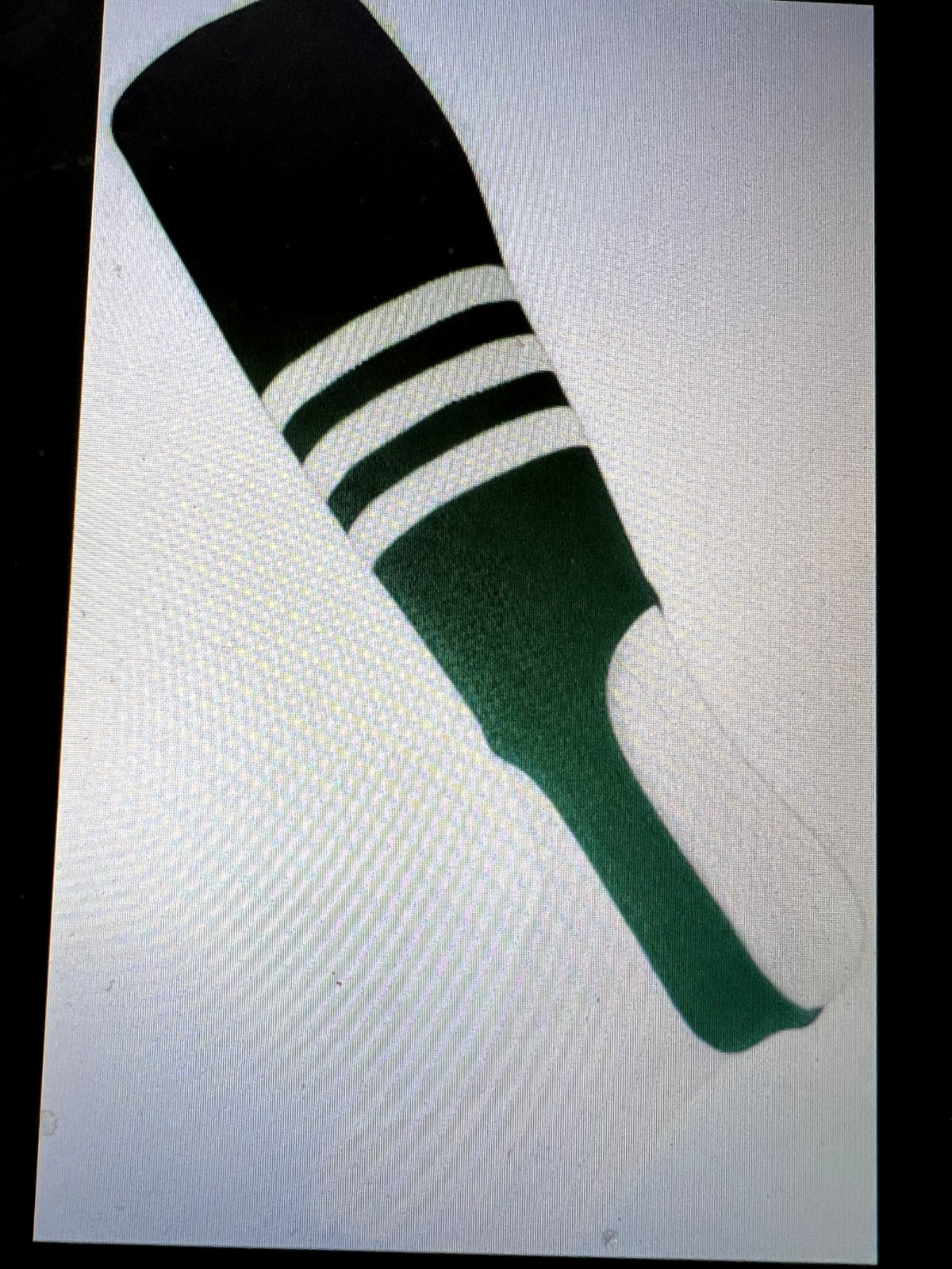 Twin City Adult 7" Stirrup Pattern Sock DARK GREEN | WHITE (6 pair) Size Medium