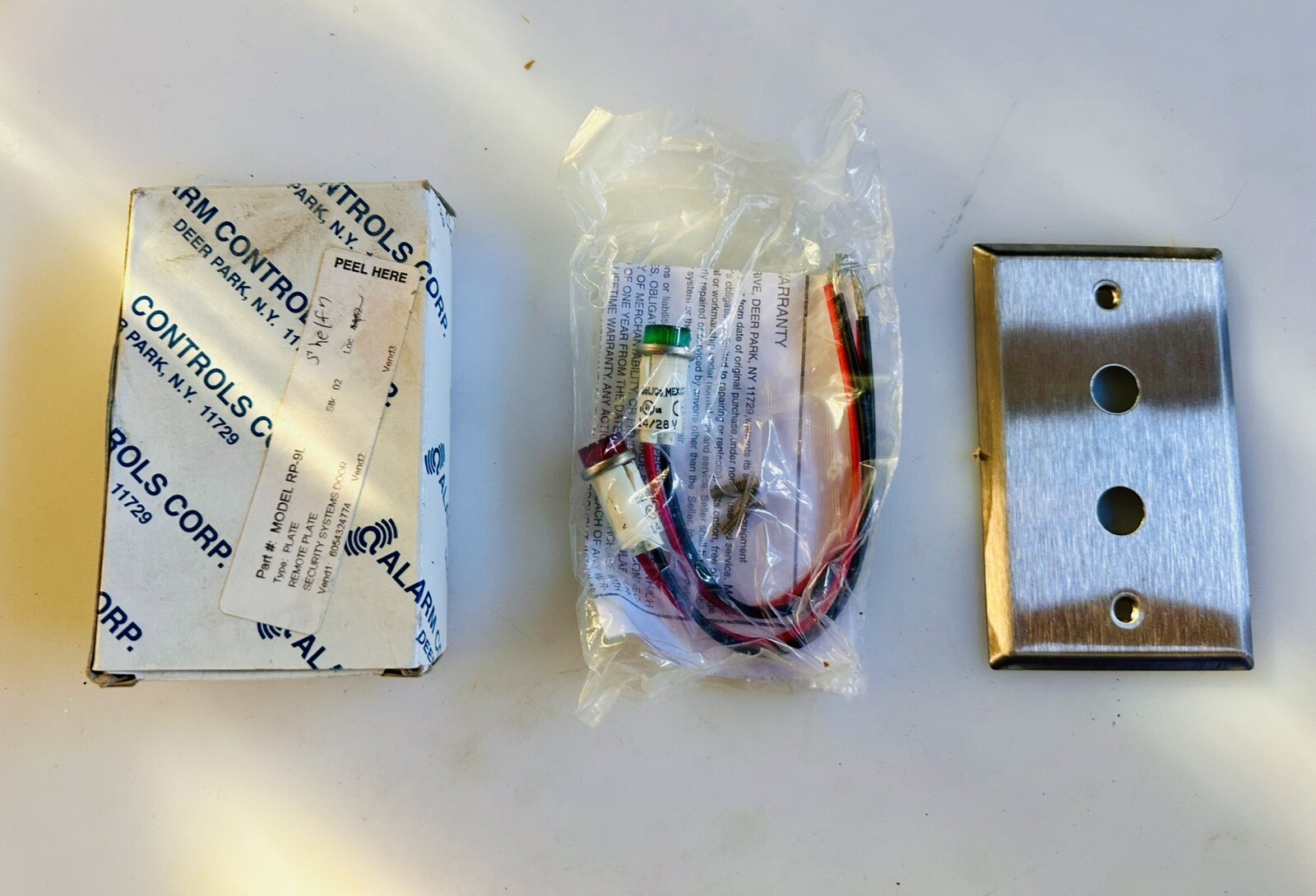 Alarm Controls Corp. RP-9L Remote Plate