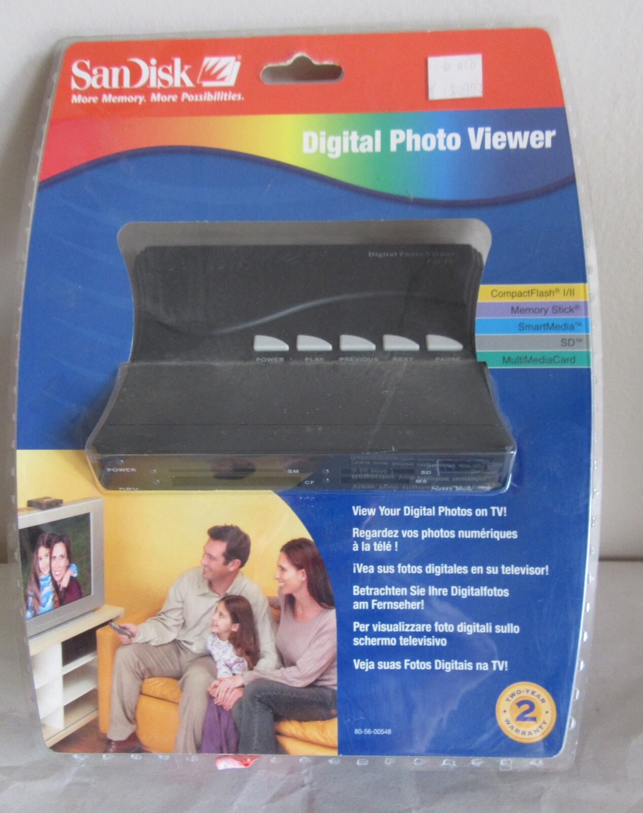 SanDisk Digital Photo Viewer, Model # SDV1-A w/remote