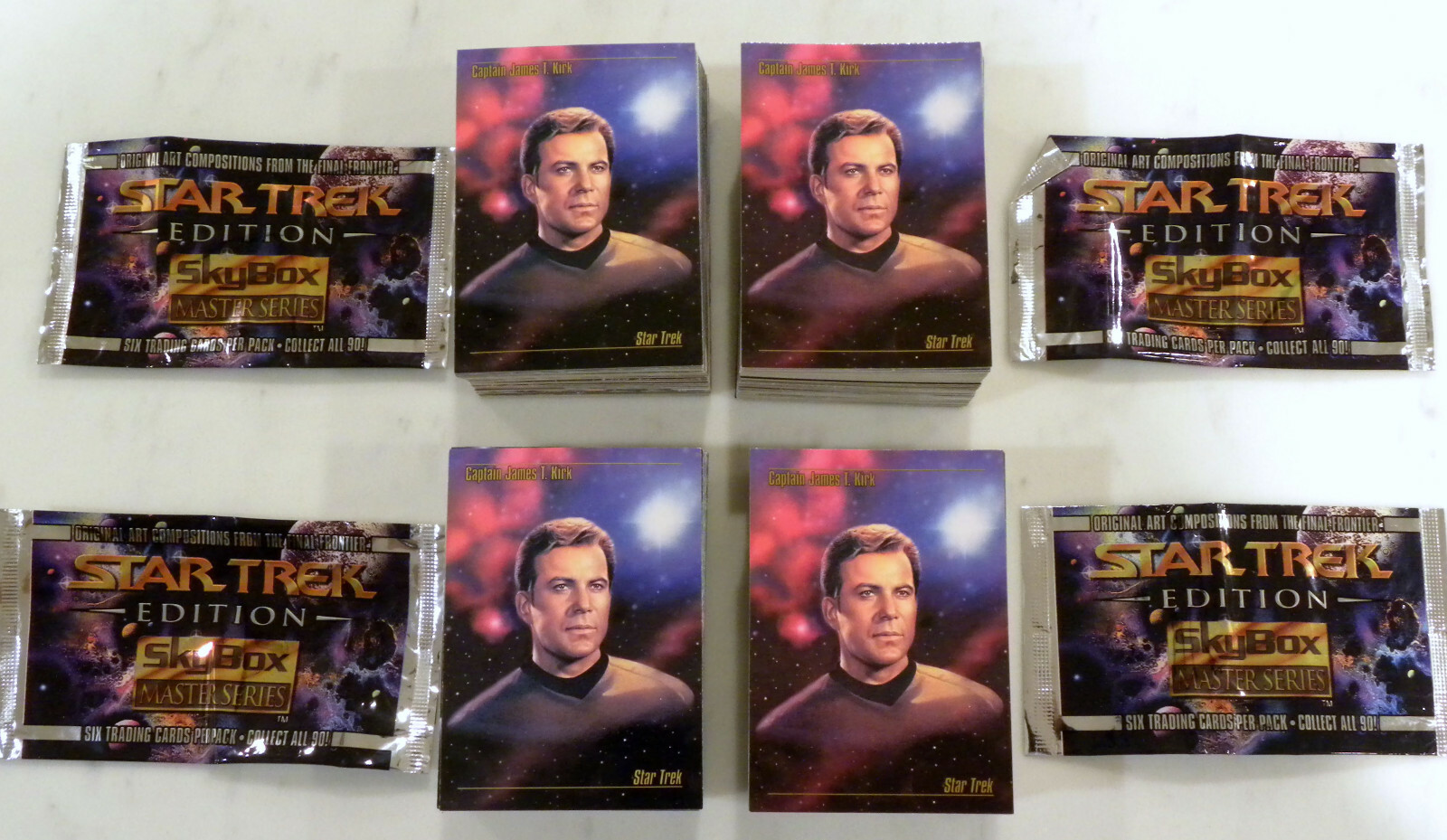 Star Trek Art Cards Sci-Fi Trading 90 Card Set Master Series 1993 Skybox /wrappr