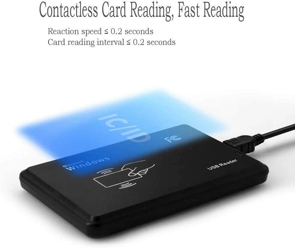 USB RFID Dual Reader 13.56mhz + 125khz Transponder Card Reader Chip