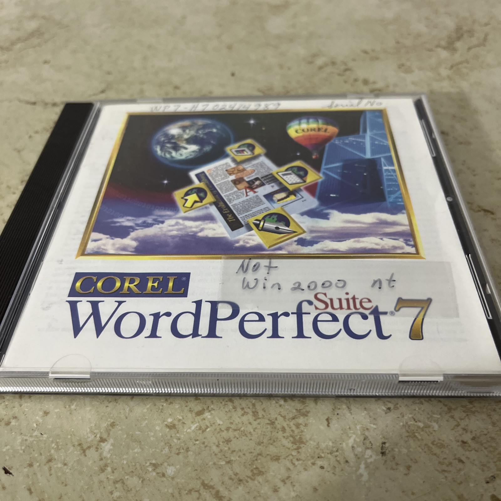 Corel WordPerfect Word Perfect 7 Suite PC / Windows 95 CD-ROM #2