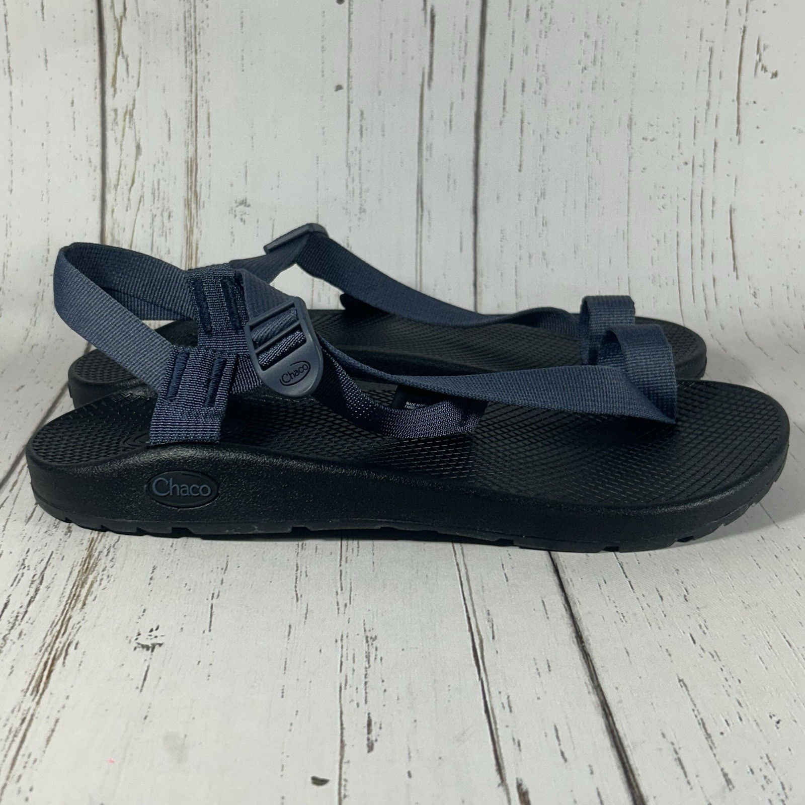 Chaco Bodhi Men’s Adjustable Strap Sandals Slides Blue Size 9
