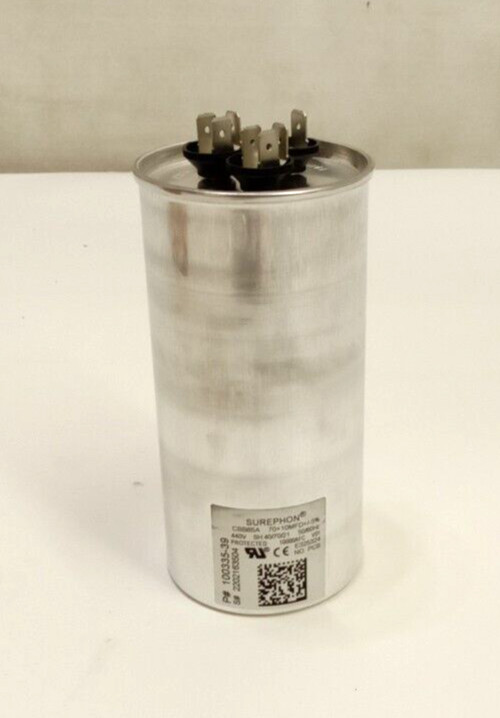 Allied OEM HVACR Service Part 29W09 Dual Run Capacitor 100335 70+10 @ 440V ROUND