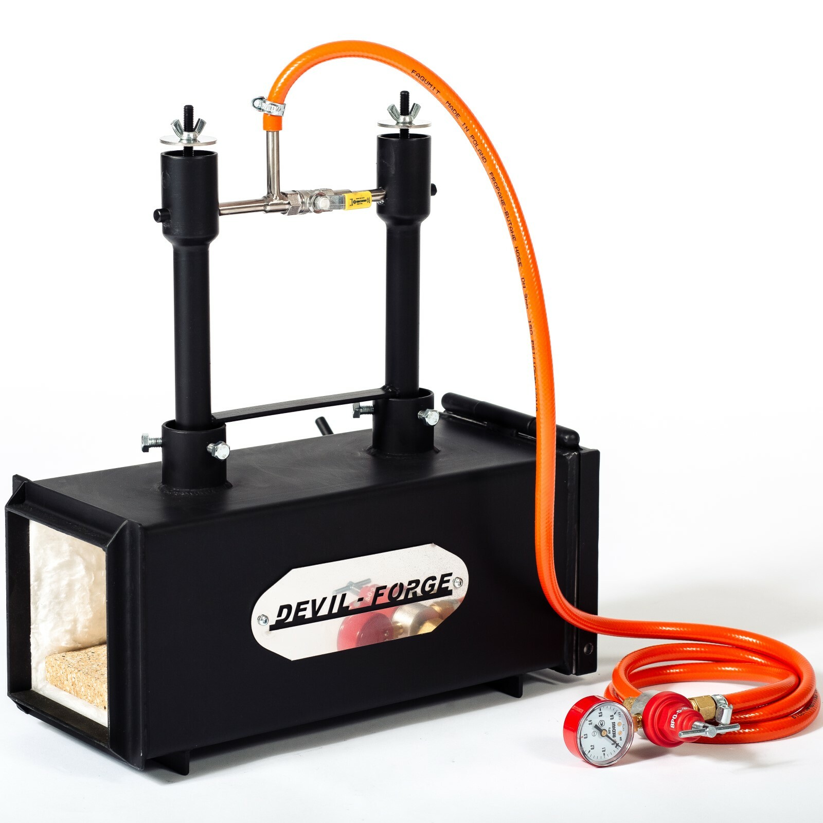 DFPROF2+1D GAS PROPANE FORGE Furnace Burner Knife Making Blacksmith USA