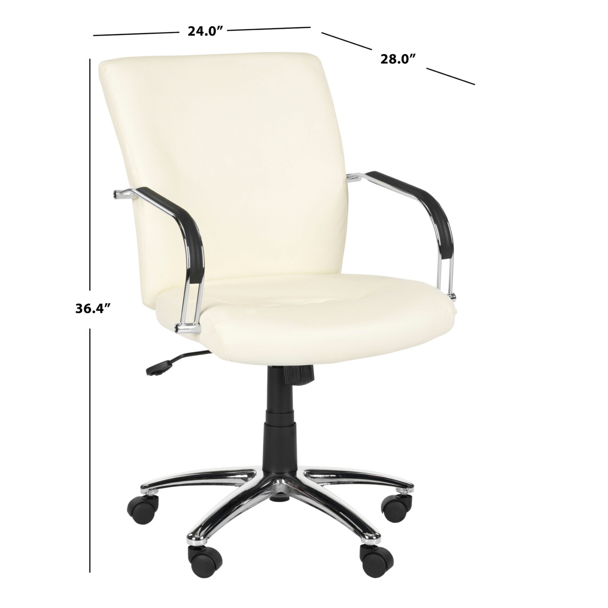 SAFAVIEH Lysette Desk Chair | Creme |