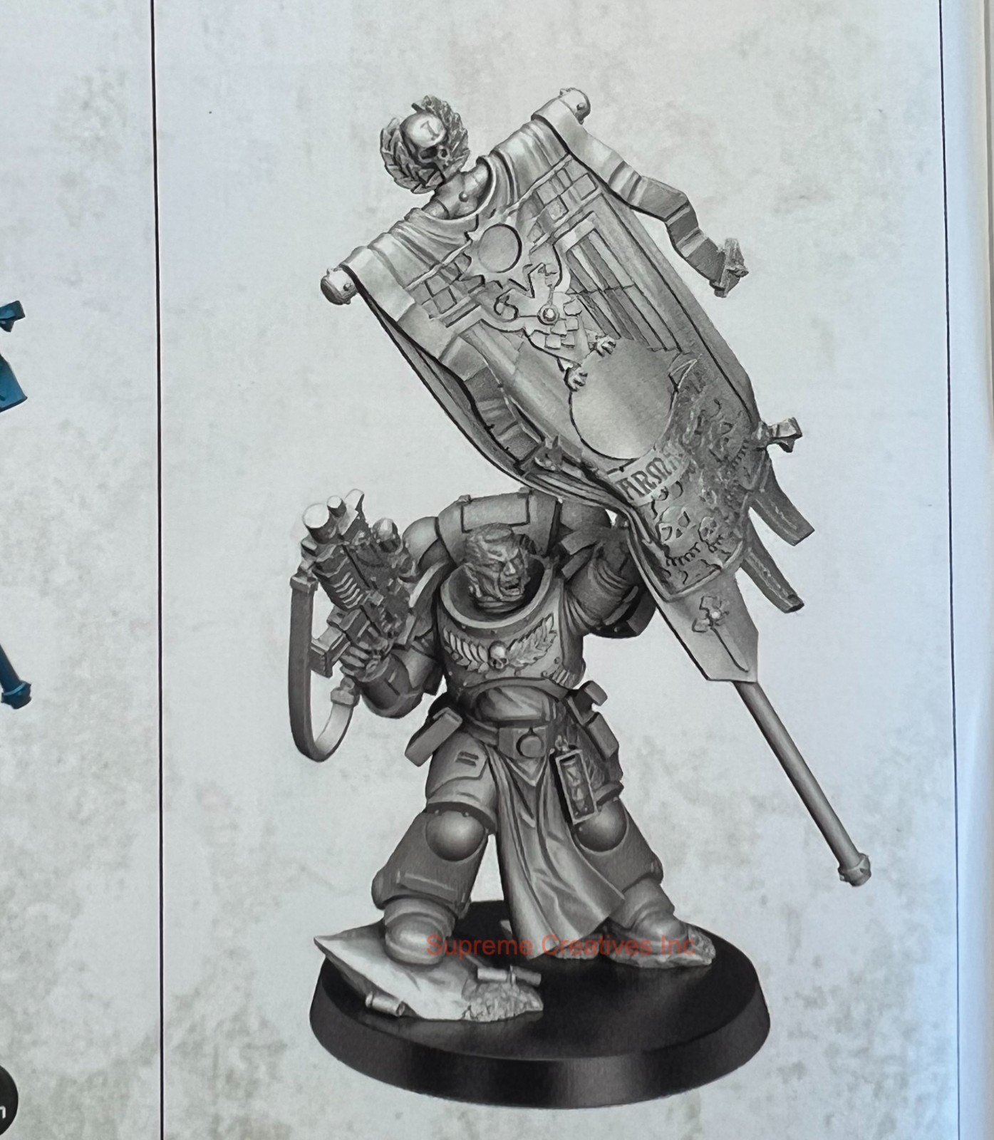 Warhammer 40k Armageddon Space Marine Ancient  11th Launch Box 40,000