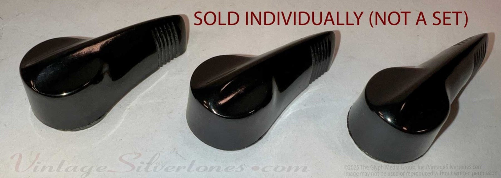Harmony Silvertone Jupiter H49 guitar Dakaware lever knob (1) black repro