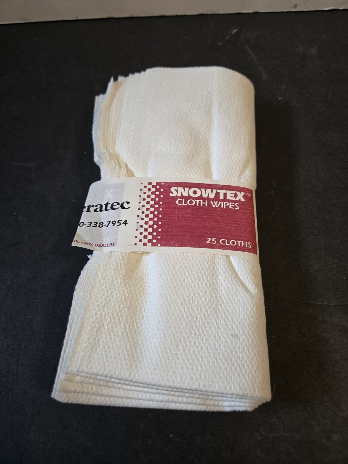 Snowtex Shop Cloths Wipes Band Of 25 cleaning Blankets Roller Ink Tray