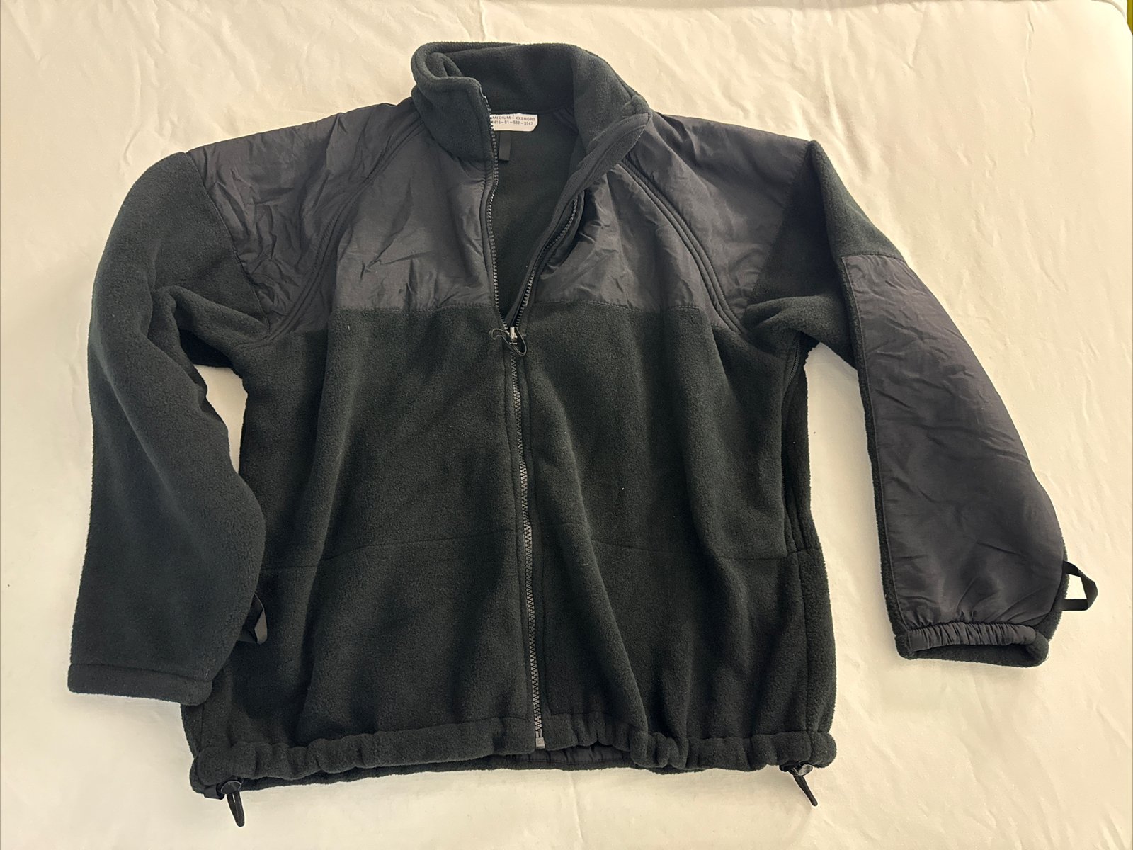 USGI Navy NWU Parka Liner Black Fleece Jacket Medium Extra Extra Short