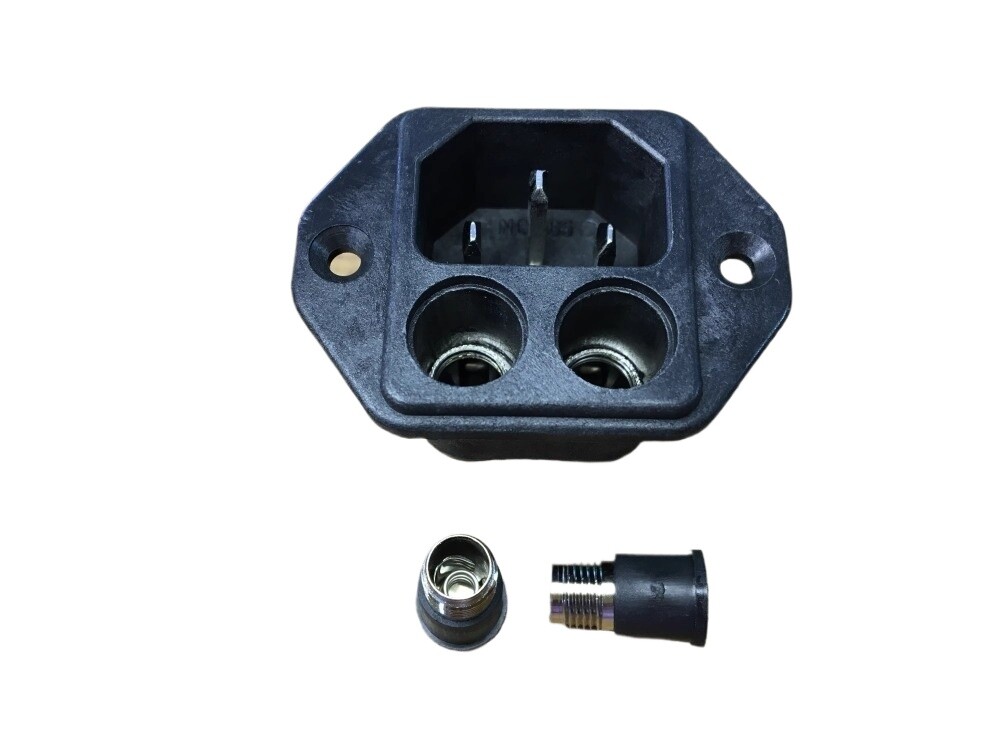 1pc NC-165 dual fuse power socket AC power male and female sockets
