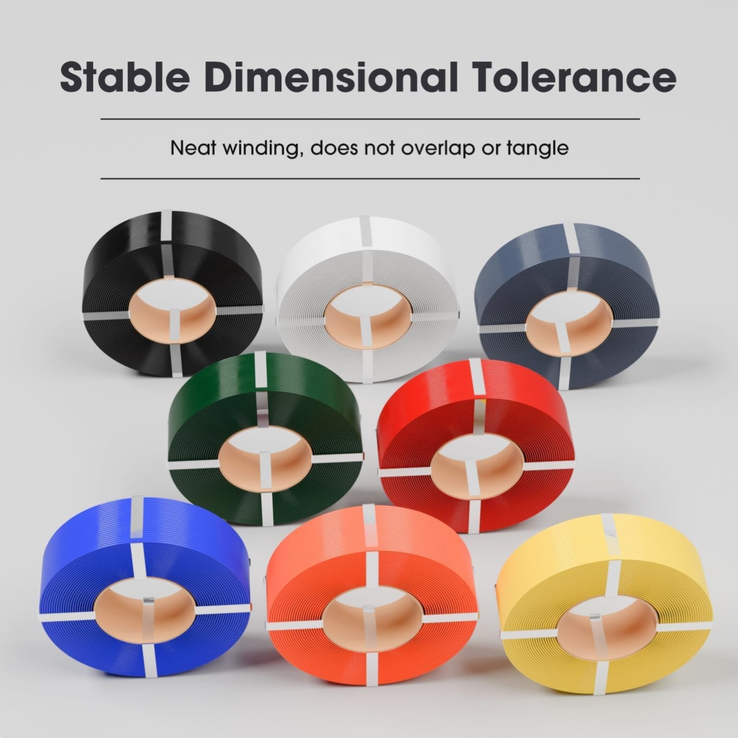 Spoolless PLA+ Refilament 1.75mm - 1KG, Fire Engine Red, High Precision Filament