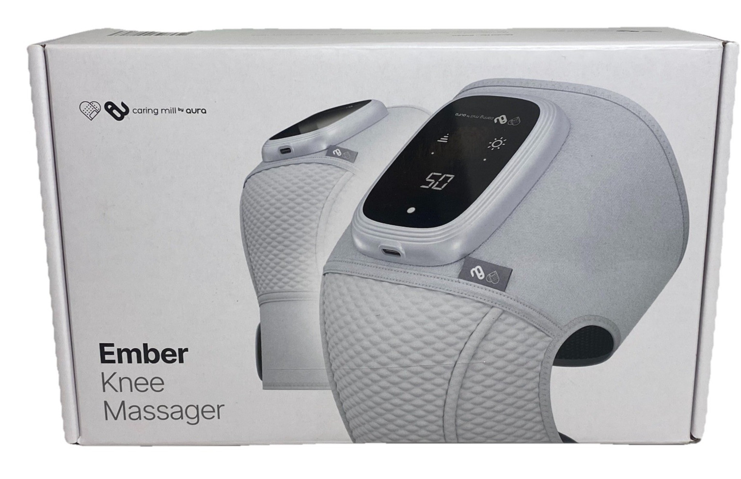 Caring Mill Aura Ember Knee Massager Pair, Gray Model KW40 BRAND NEW