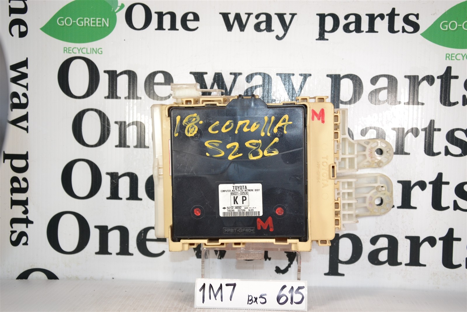 89221-02530 TOYOTA Corolla 2017 MULTIPLEX NETWORK BODY COMPUTER OEM 1M7 615 B5