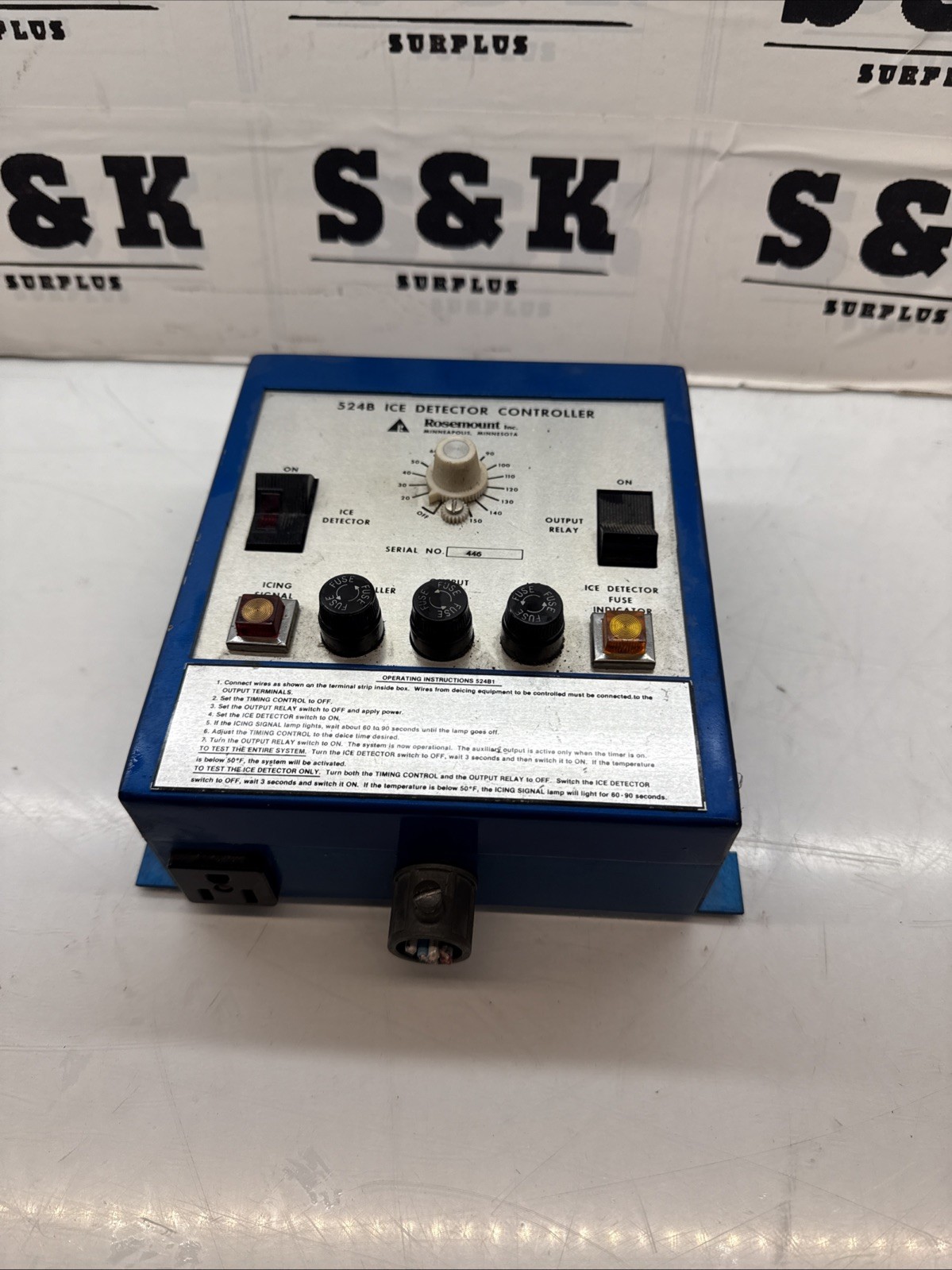 ROSEMOUNT 524B ICE DETECTOR Controller