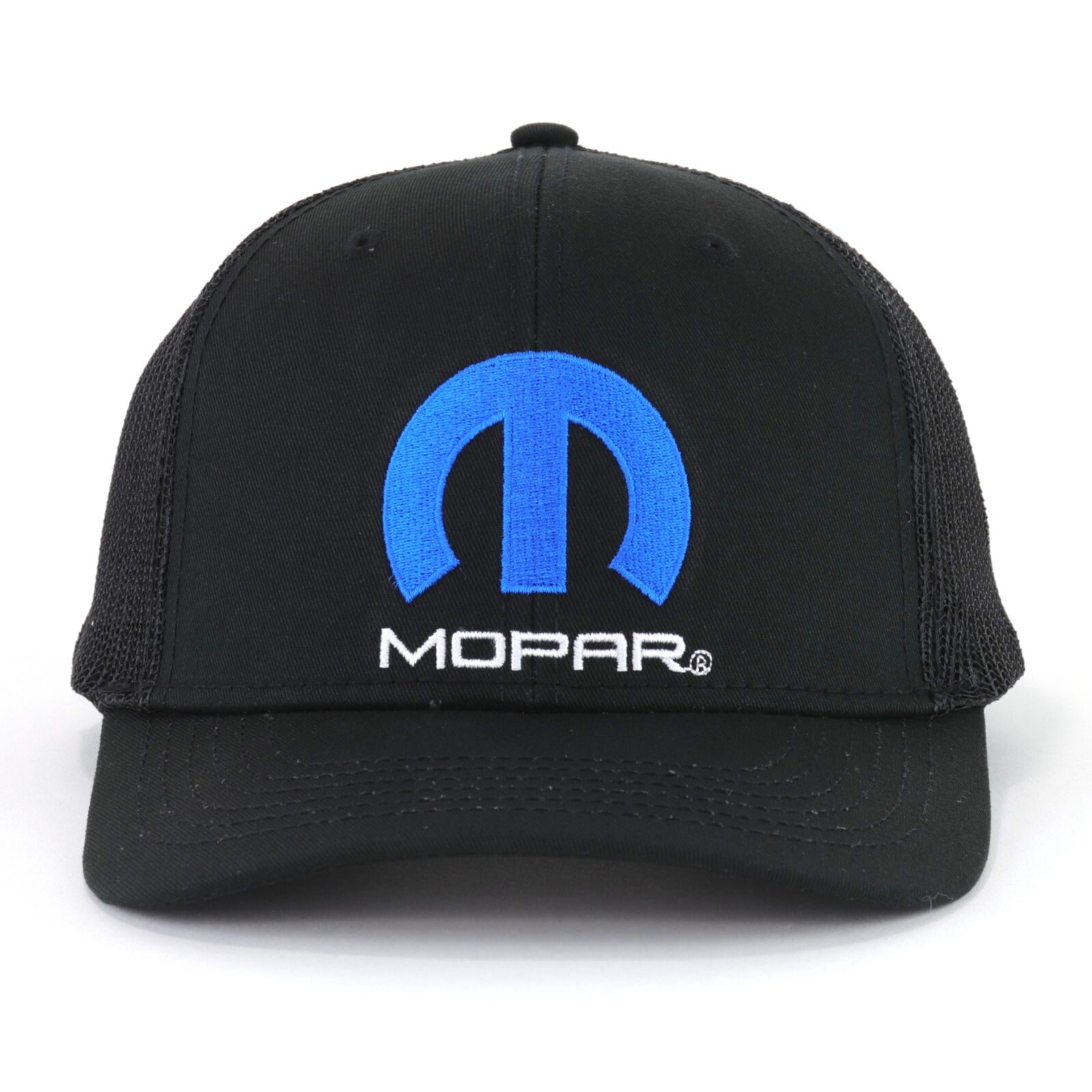 Mopar Logo Black Mesh Snapback Trucker Hat Baseball Cap Official Licensed Dodge