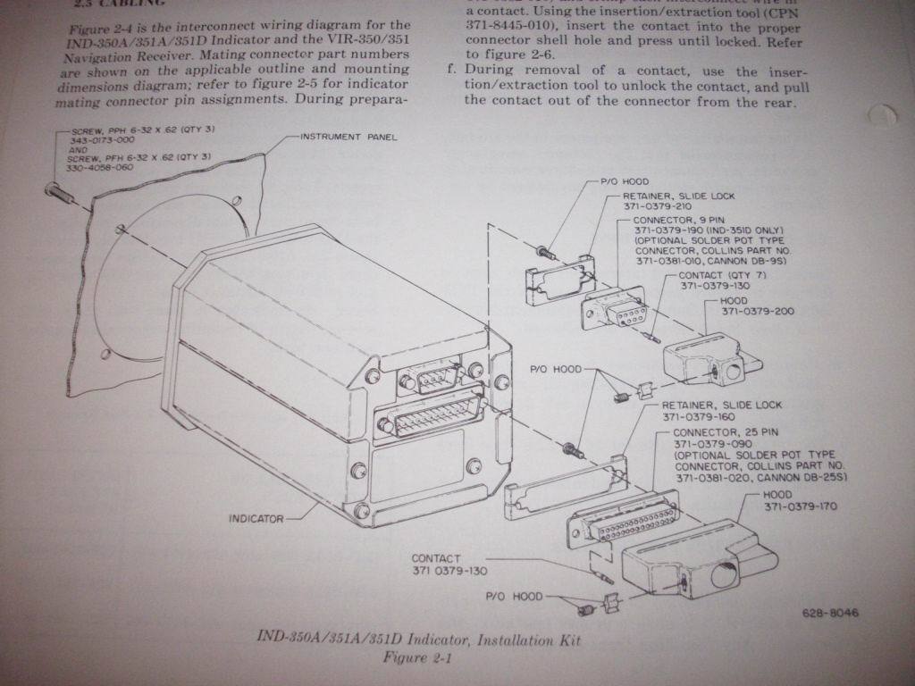 Collins IND 350A, 351A, 351D Install & Service Manual