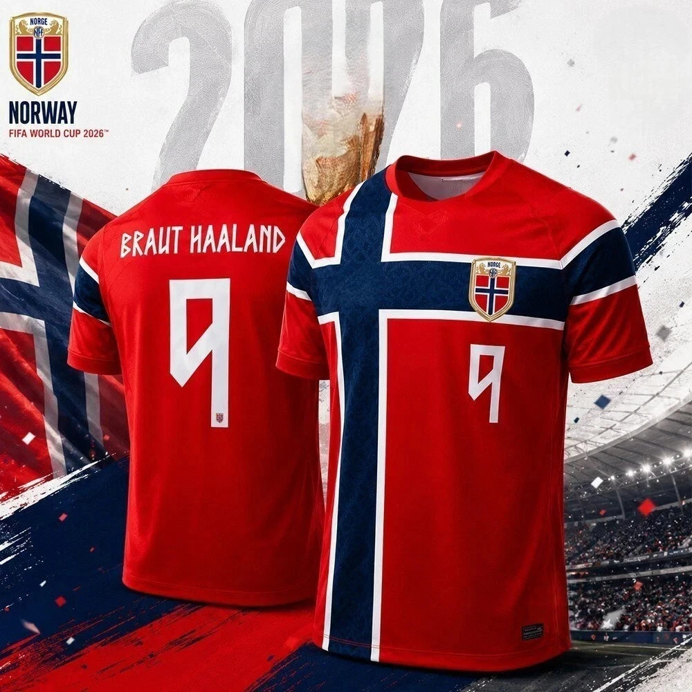 HOT Norway Halland 2026 Red Jersey (MEN) NWT