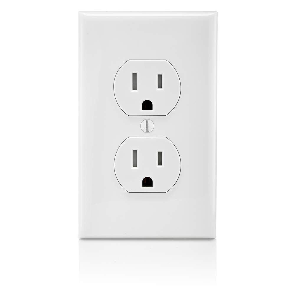 15 Amp Tamper Resistant Duplex Receptacles (10 Pack) - Enhanced Safety Design