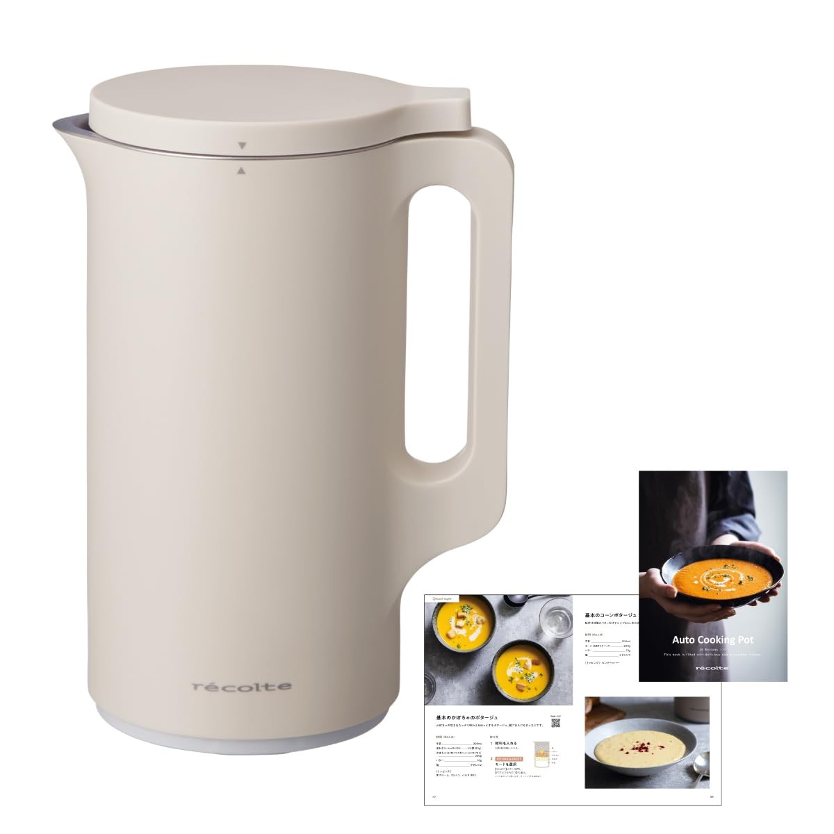 Recolte Auto Cooking Pot Blender RSY-2 Soup Maker Soy Milk Maker 600ml White