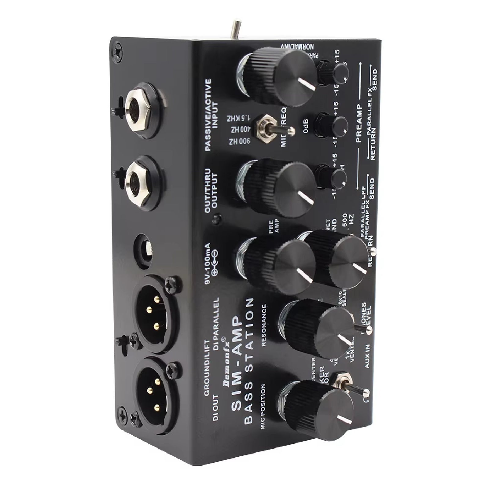 Demonfx SIM-AMP Simplifier Bass Station Preamp Simulator, Power Amp SIM, Stereo