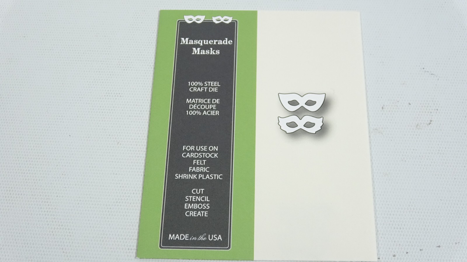 2016 Poppystamps Masquerade Masks Halloween Craft Die Style 1357