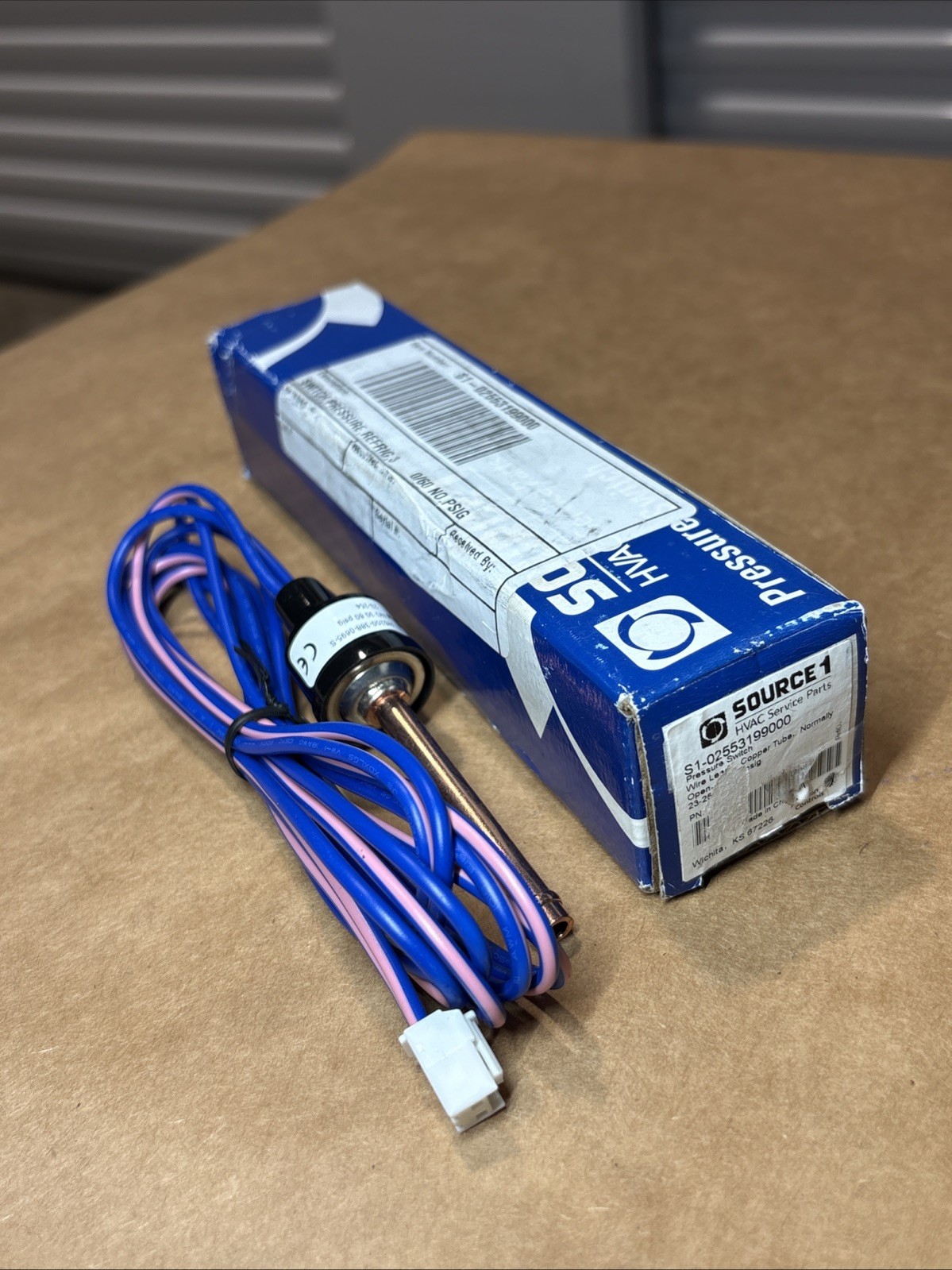 Source 1 Pressure Switch S1-02553199000 30-60 psig