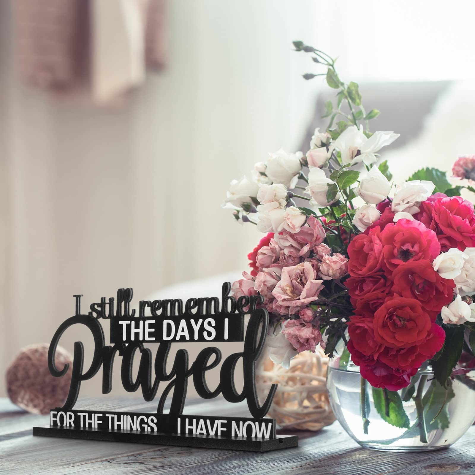 Jetec I Still Remember The Days I Prayed Sign Inspirational Table Blessed Signs