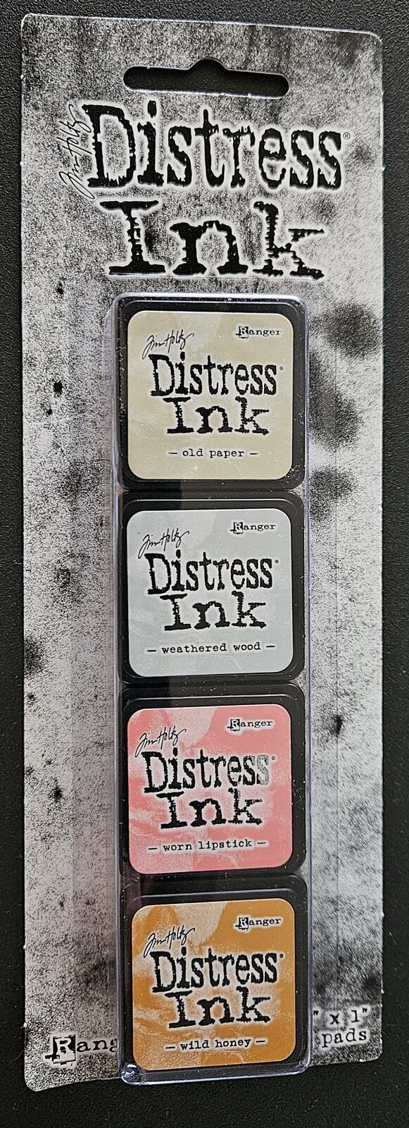Kit #7 Ranger Tim Holtz Distress Ink Mini Set of 4 Pads TDPK40378  789541040378