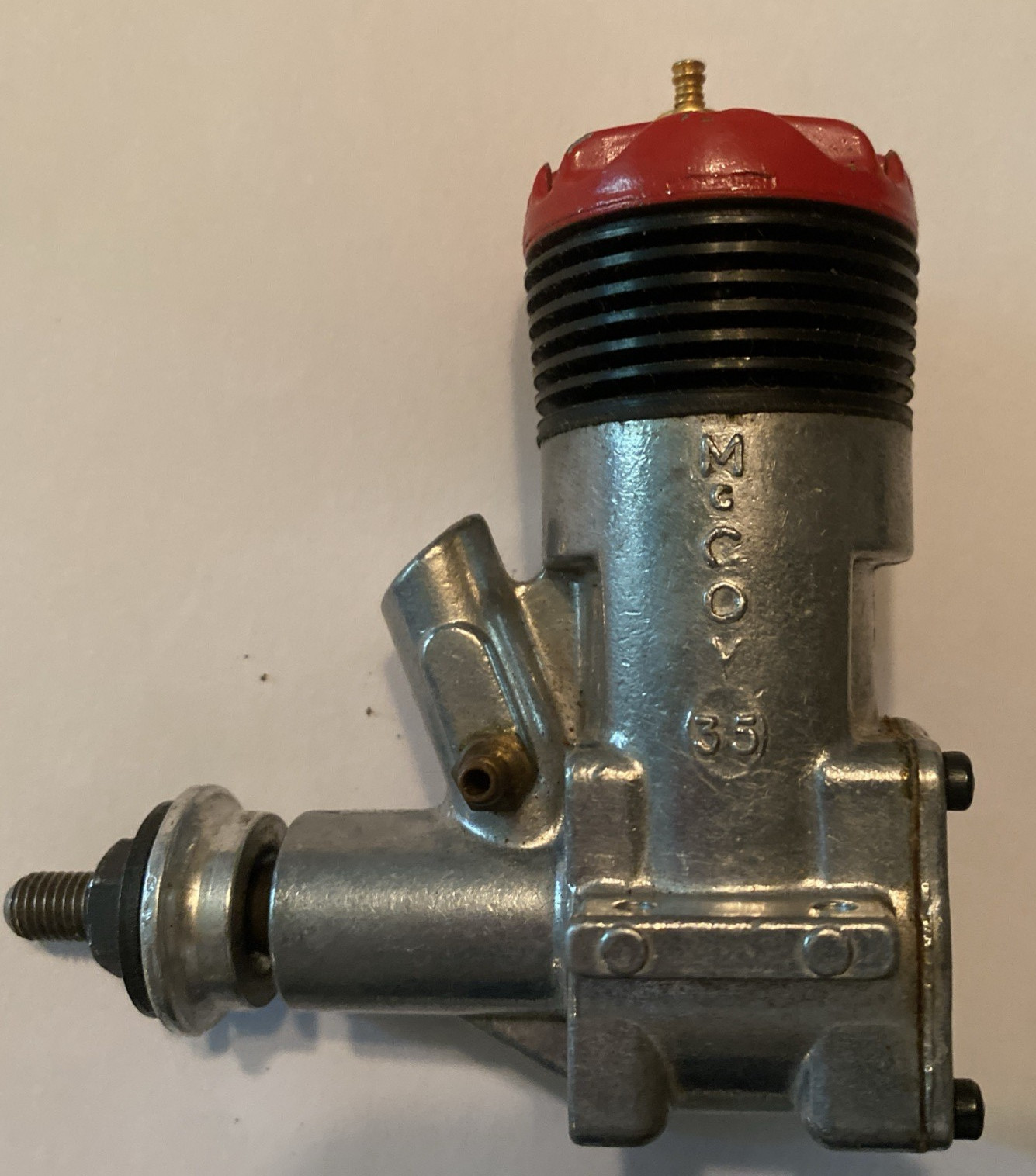 Mc COY Model Airplane  Engine - Unused  - Model 35 Red Head - Vintage 1950's