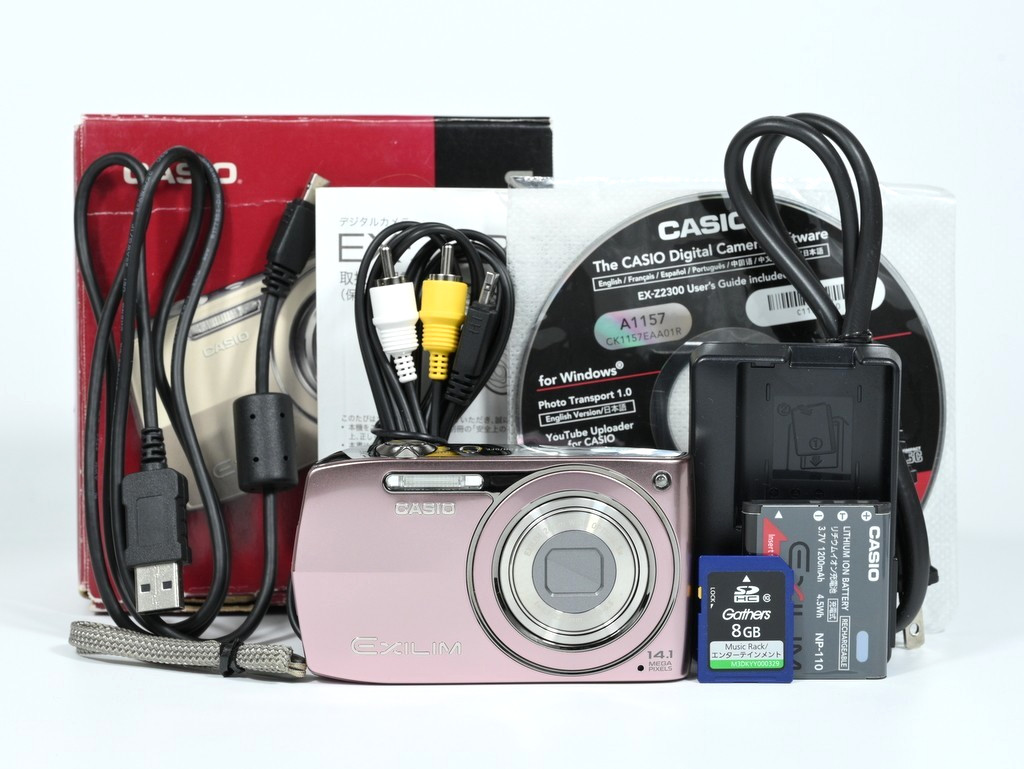 CASIO EXILIM EX-Z2300 Compact Digital Camera Pink w/Box, SD card [Open Box]
