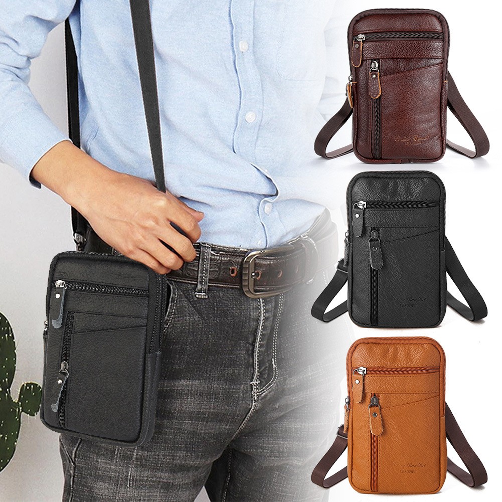 Unisex Crossbody Bag With Multiple Pockets - Adjustable Strap for Travel&Outdoor