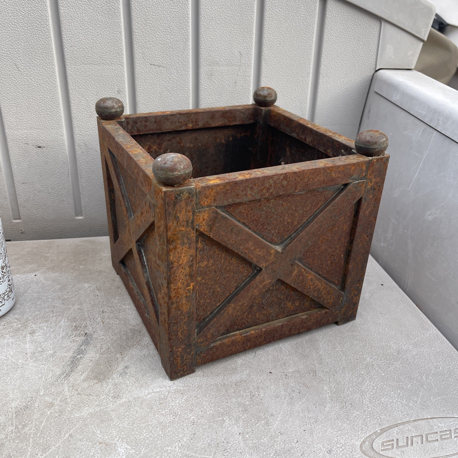 Rustic jayson home & garden metal planter