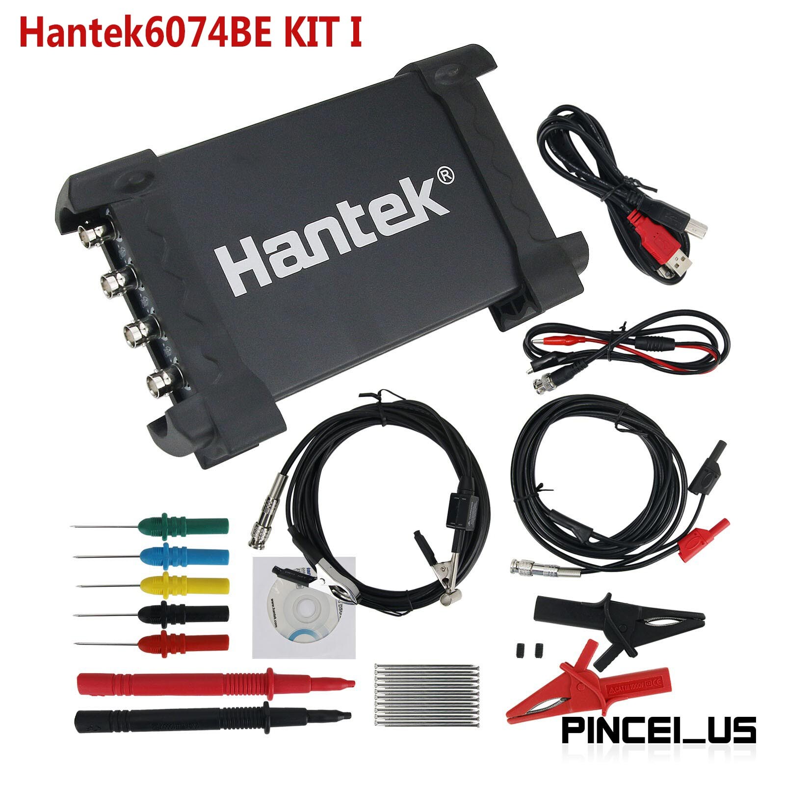 Hantek6074BE I Hantek 4 CH Oscilloscope Automotive USB Oscilloscope 70MHz 1GSa/s