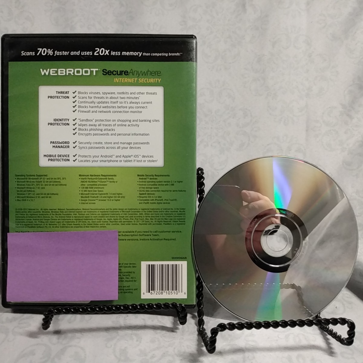 Webroot Software Secure Anywhere Internet Security Plus 2013 for PC, Mac