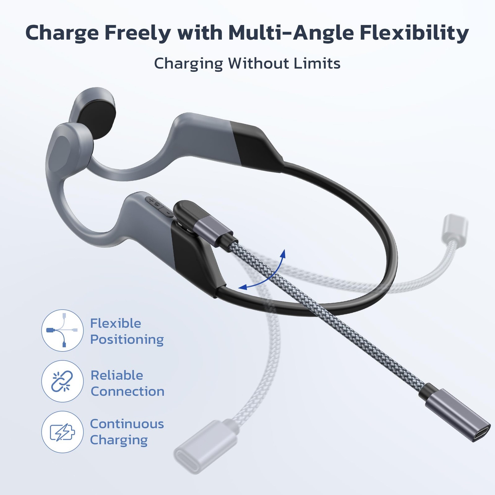 USB 4Pin Shokz OpenSwim S710 Charging Cable Adapter 2Pack