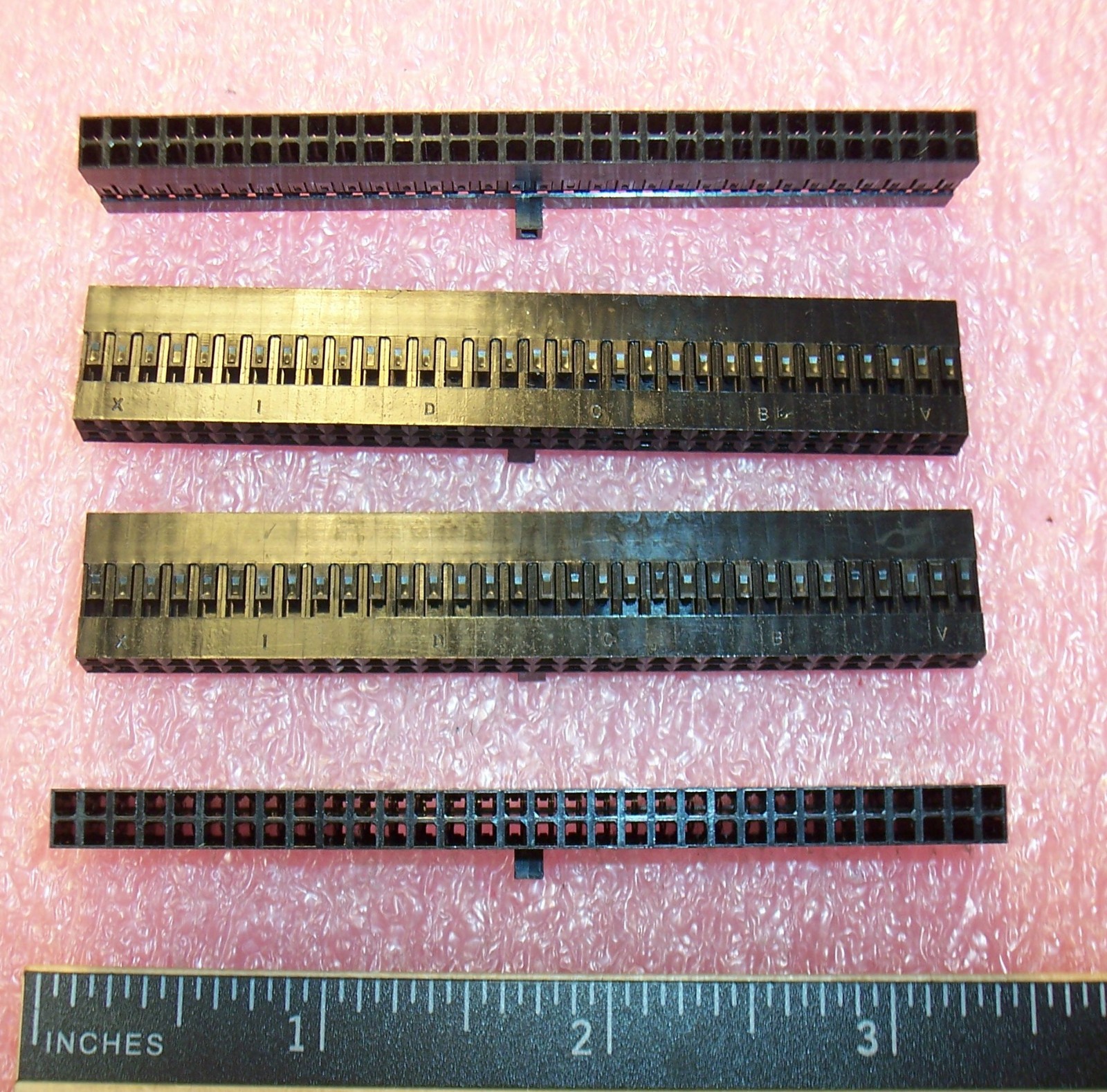 QTY (10) 64 POSITION (32x2) CRIMP HOUSING RECEPTACLES 2.54mm 65846-009 BERG