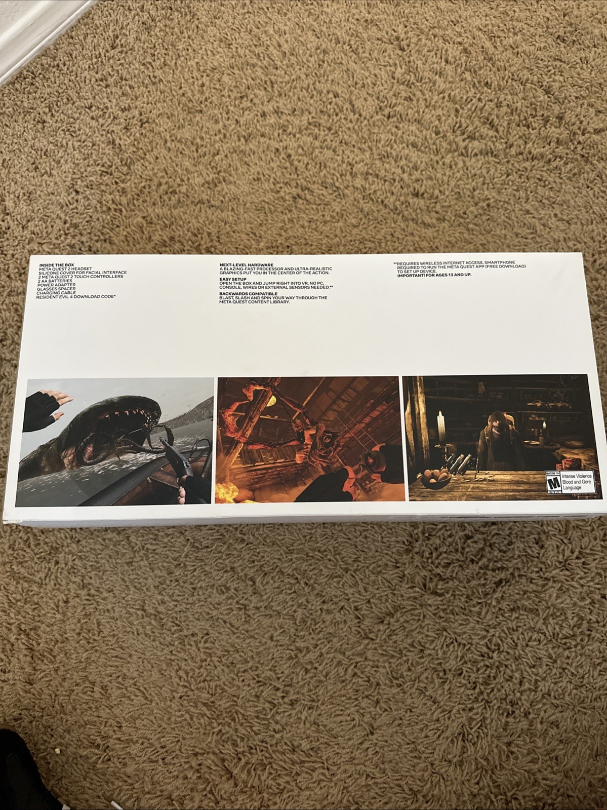 Meta Quest 2 Resident Evil 4 Bundle VR Headset, 128GB, White