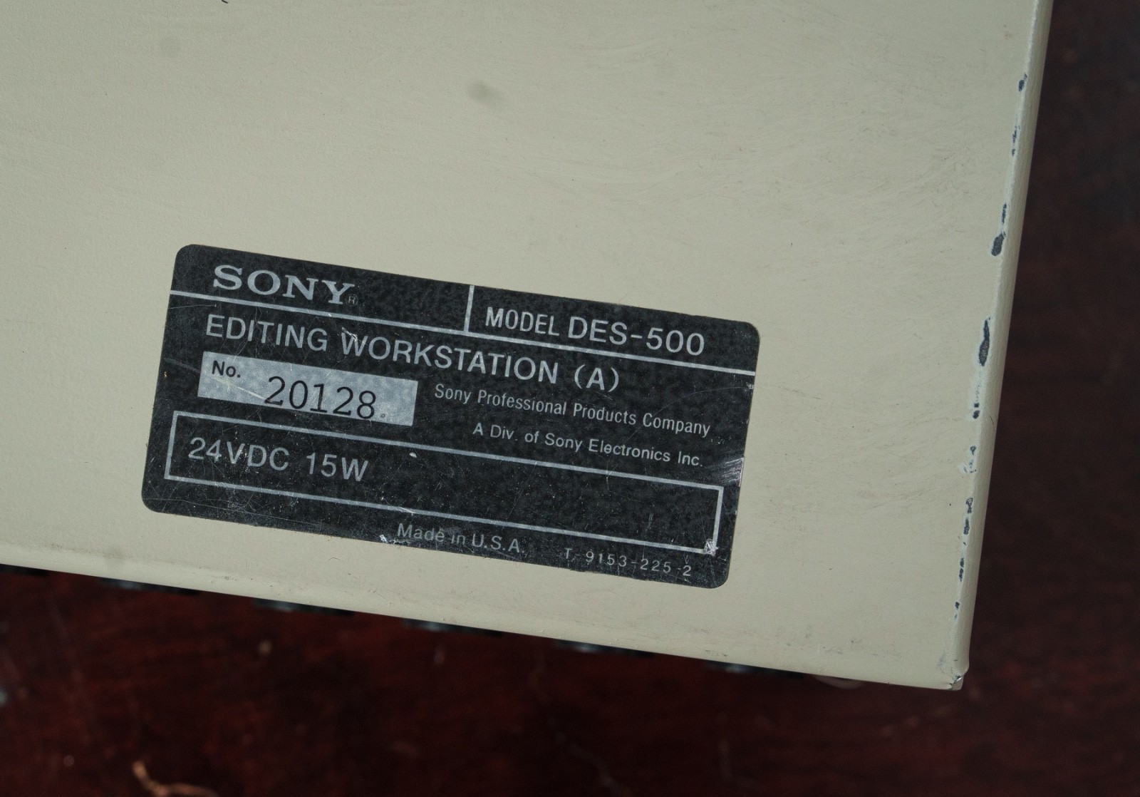 Sony DES-500 Editing Workstation (A) Audio Processor - Rack Mountable