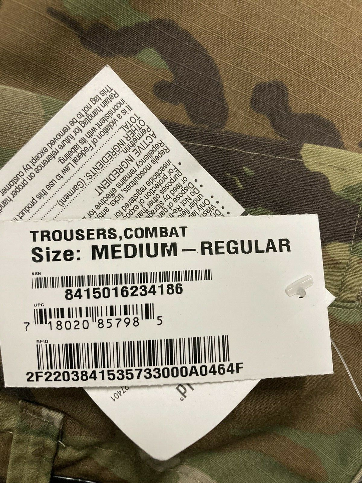 USGI MULTICAM OCP / Scorpion W2 Combat Pants Medium Regular NWT
