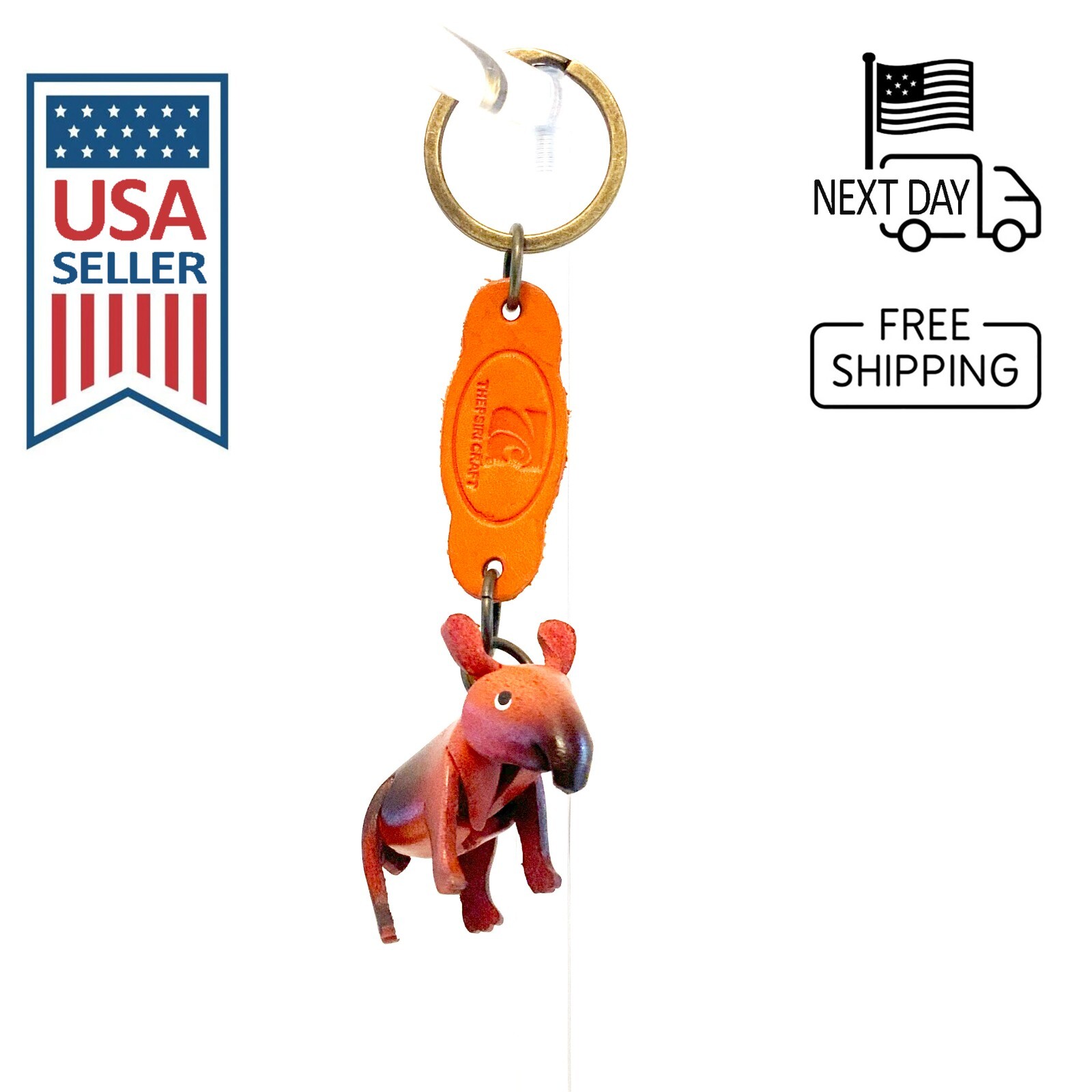 Tapir Handmade Leather Keyring