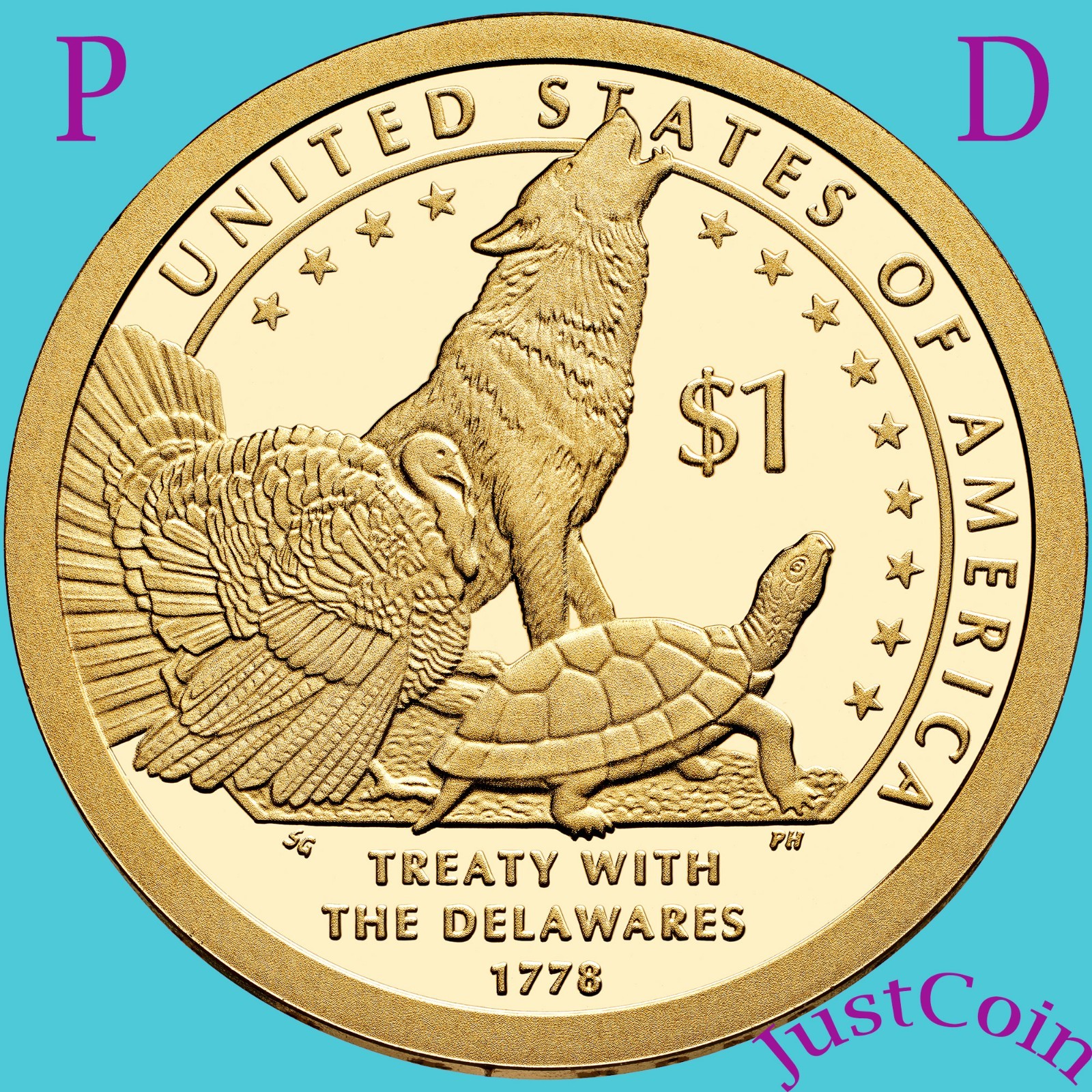 2013 NATIVE AMERICAN P&D SET SACAGAWEA GOLDEN DOLLAR FROM UNCIRCULATED MINT ROLL
