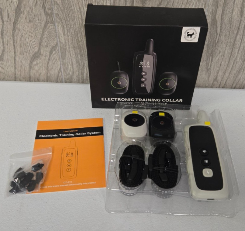 Woehraed 2PACK Dog Electric Training Collars Remote Waterproof E-Collar - White
