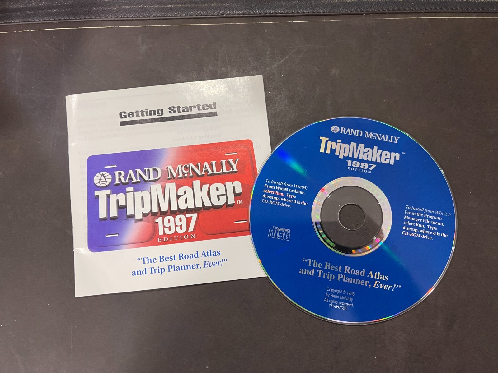 RAND McNALLY Trip Maker 1997 Edition CD-ROM w/ Manual