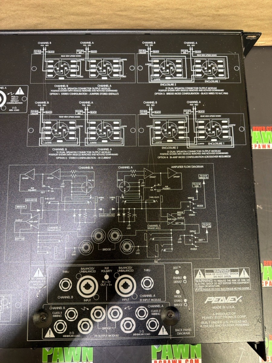 PEAVEY CS800S rack gear power amplifier (R7A016052)