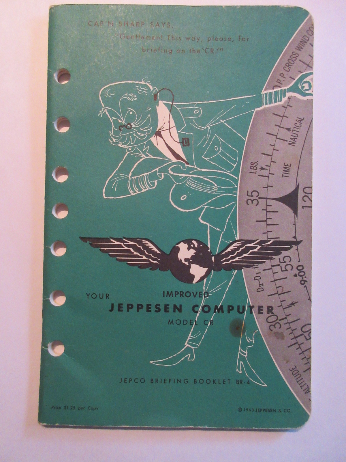 Vintage Jeppesen Model  Flight Computer booklet INSTRUCTION GUIDE 1960
